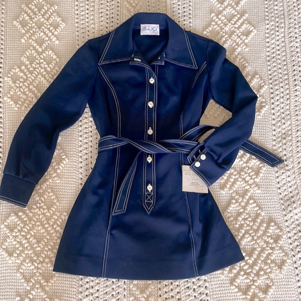 Vintage 70s dress/top/jacket new with tags size 8